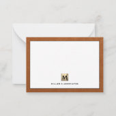 Carte De Correspondance Logo initial de luxe professionnel (Dos)