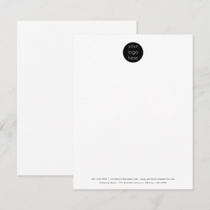Carte De Correspondance Logo minimaliste professionnel