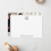 Carte De Correspondance Logo personnalisé Nom de l'entreprise Équipe d'aff (Devant/Arrière en situation)