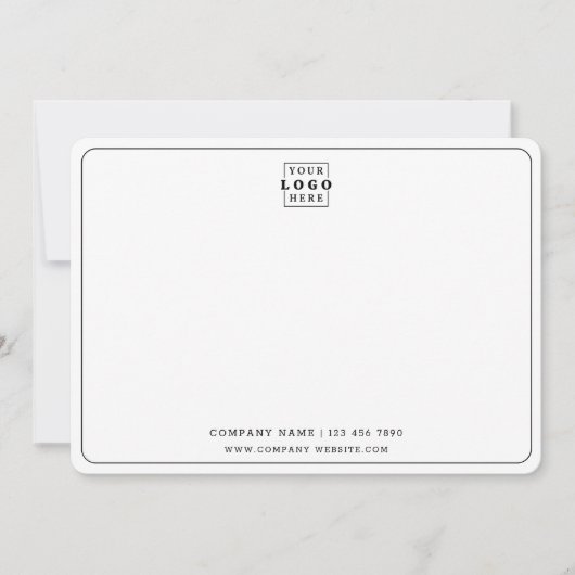 Carte De Correspondance Logo personnalisé Nom de l'entreprise Équipe d'aff (Devant)