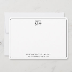 Carte De Correspondance Logo personnalisé Nom de l'entreprise Équipe d'aff