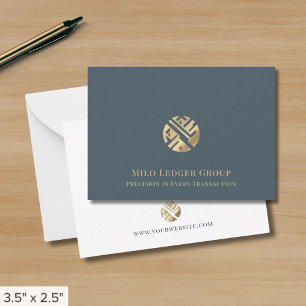 Carte De Correspondance Logo personnalisé pour les professionnels modernes