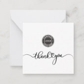 Carte De Correspondance Logo personnalisé simple et Merci d'entreprise (Devant)