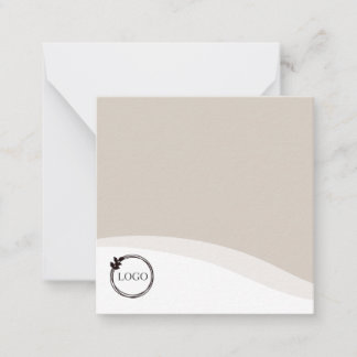 Carte De Correspondance Logo personnalisé Tan
