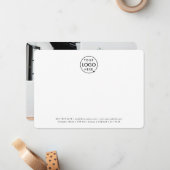 Carte De Correspondance Logo professionnel 4 Photo Collage professionnel (Devant/Arrière en situation)