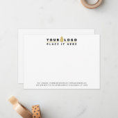 Carte De Correspondance Logo professionnel de la société (Devant/Arrière en situation)