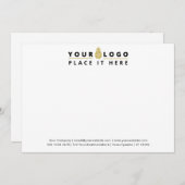 Carte De Correspondance Logo professionnel de la société (Devant / Derrière)