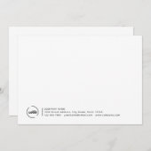 Carte De Correspondance Logo professionnel moderne (Devant / Derrière)