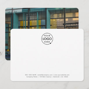 Carte De Correspondance Logo Professionnel Photo Professionnel Blanc Minim