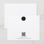 Carte De Correspondance Logo professionnel QR Code Rustic Kraft (Devant / Derrière)