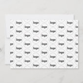 Carte De Correspondance Logo Professionnel simple (Dos)