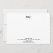 Carte De Correspondance Logo Professionnel simple (Devant)