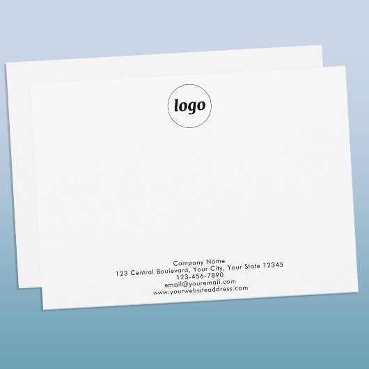 Carte De Correspondance Logo Professionnel simple