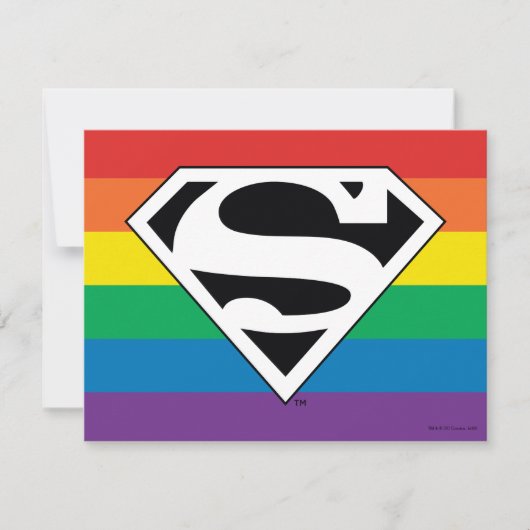 Carte De Correspondance Logo Rainbow Superman (Devant)