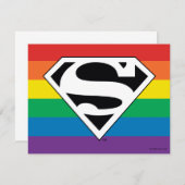 Carte De Correspondance Logo Rainbow Superman (Devant / Derrière)