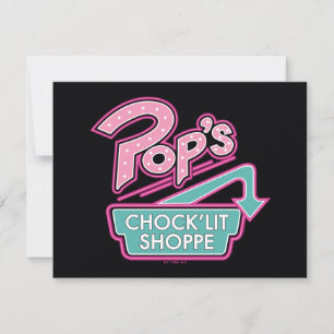 Carte De Correspondance Logo rose du magasin Chock'Lit de Pop