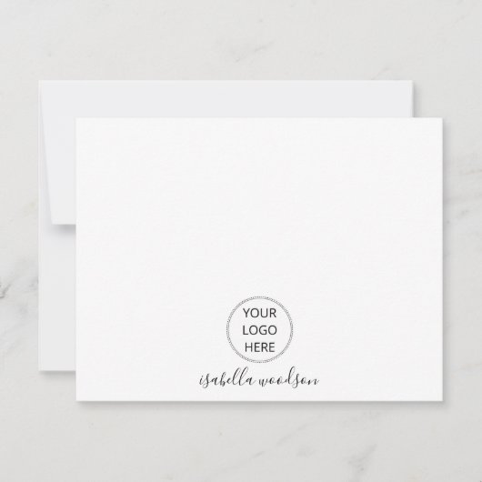 Carte De Correspondance Logo simple (Devant)