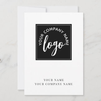 Carte De Correspondance Logo Simple Note Card