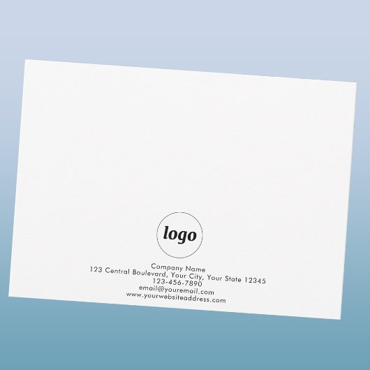 Carte De Correspondance Logo Simple Professionnel