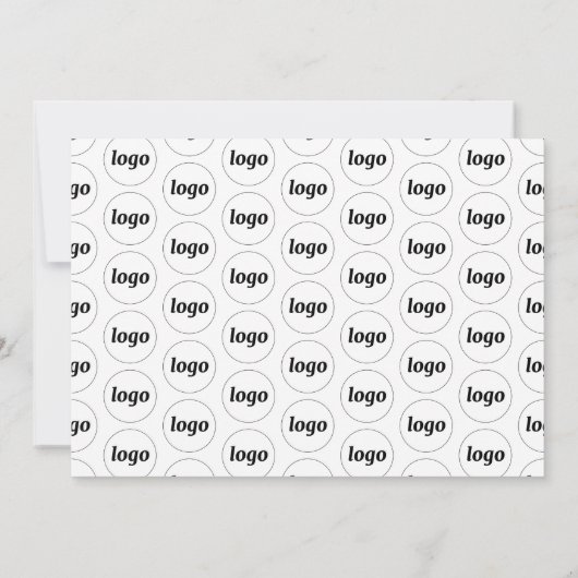 Carte De Correspondance Logo simple QR Code Professionnel (Dos)