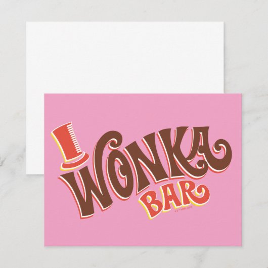 Carte De Correspondance Logo Wonka Bar (Devant / Derrière)