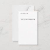 Carte De Correspondance Loi d'attraction jolie Manifeste rose chèque de l' (Dos)