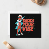 Carte De Correspondance Lola Bunny Décidez Votre Vibe (Devant/Arrière en situation)