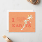 Carte De Correspondance Lola Bunny I Heart Karats (Devant/Arrière en situation)