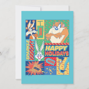 Carte De Correspondance LOONEY TUNES™   Étincelantes Fêtes Joyeuses