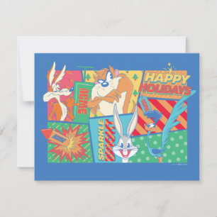 Carte De Correspondance LOONEY TUNES™   Motif Joyeux Noël