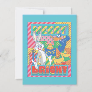 Carte De Correspondance LOONEY TUNES™ Noël Merry and Bright