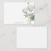 Carte De Correspondance Lotus et libellules personnalisées (Devant / Derrière)