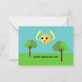 Carte De Correspondance Love Classroom Enfants Valentine's Flat Note Card (Dos)