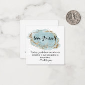 Carte De Correspondance *~ Love Self Fred Rodgers Citation AP62 Note Card (Devant/Arrière en situation)