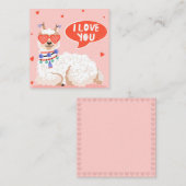 Carte De Correspondance Love You Llama (Devant / Derrière)