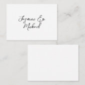 Carte De Correspondance Lovely Chic Calligraphie Noms Mariages (Devant / Derrière)