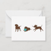 Carte De Correspondance lr chocolate lab bande dessinée (Devant)