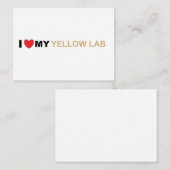 Carte De Correspondance LR jaune (Devant / Derrière)