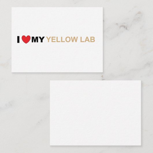 Carte De Correspondance LR jaune (Devant / Derrière)