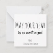 Carte De Correspondance L'shanah tovah (Dos)