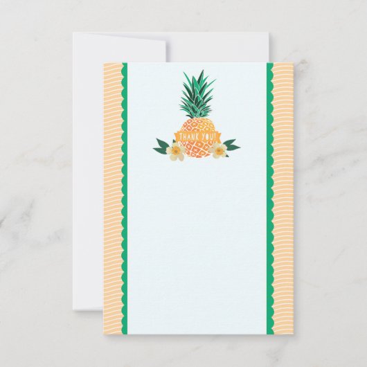 Carte De Correspondance Luau Party Thank You Note Card (Devant)