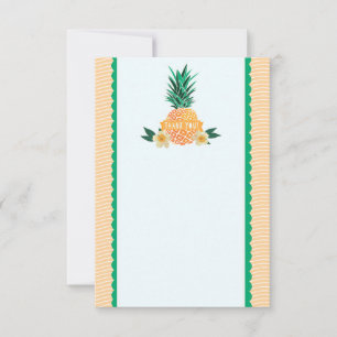 Carte De Correspondance Luau Party Thank You Note Card