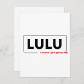 CARTE DE CORRESPONDANCE LULU (Devant / Derrière)