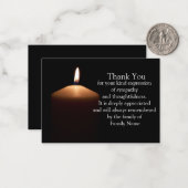 Carte De Correspondance Lumière Sur L'Obscurité Après Les Funérailles Merc (Devant/Arrière en situation)