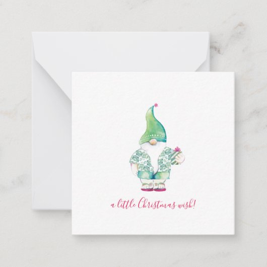 Carte De Correspondance Lutins au mini Noël avec chemise Bahama en feuille (Devant)