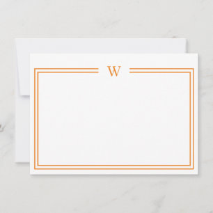 Carte De Correspondance Luxe Initial Papier à lettres personnel jaune