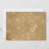 Carte De Correspondance Luxueux Faux Gold Sparkle Foil Monogramme (Dos)