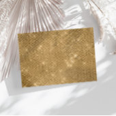 Carte De Correspondance Luxueux Faux Gold Sparkle Foil Monogramme