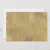 Carte De Correspondance Luxury Gold Texture Lined Name Three Monogram (Dos)