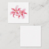 Carte De Correspondance Lys Stargazer Rose (Devant / Derrière)